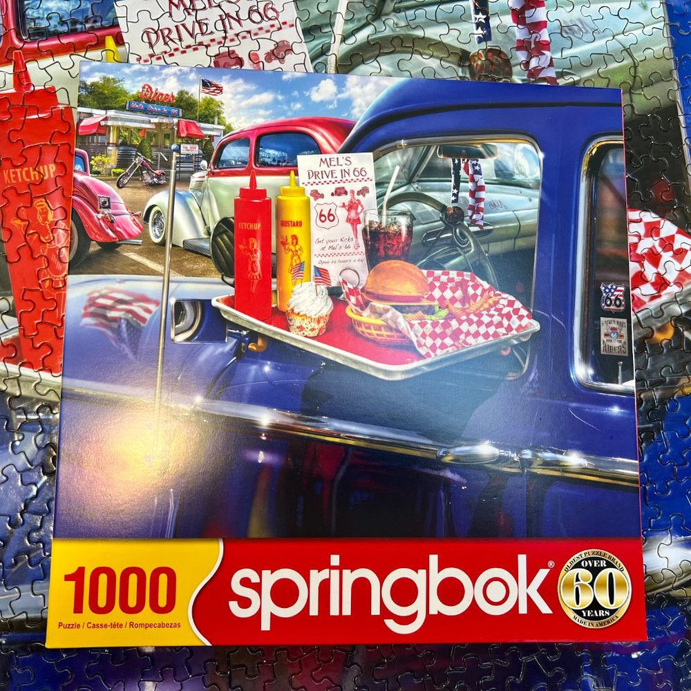 FIRM PRICE! The good old days! Mel's Drive In Puzzle 1,000 Pc.